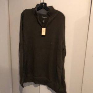 NWT Eddie Bauer men’s zip up sweater